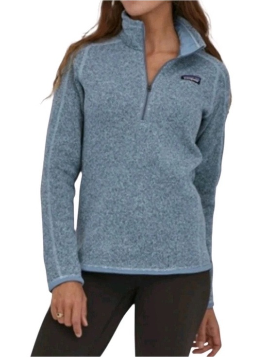Patagonia Jackets & Blazers - Patagonia Better Sweater 1/4 Zip Rare Heather Blue Pullover Layer Warmth Women S